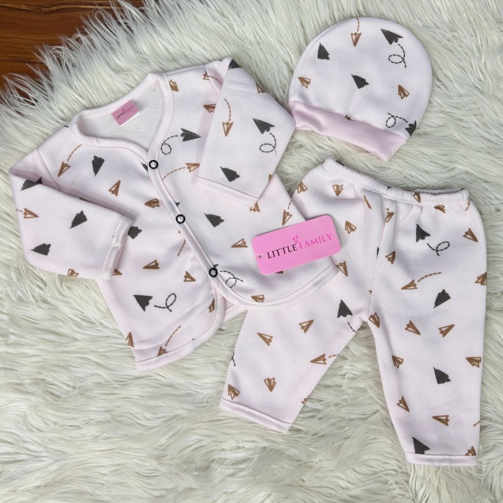 Premium 3-Piece Fleece Outfit Set – Pack of 3