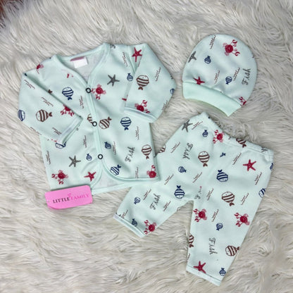 Premium 3-Piece Fleece Outfit Set – Pack of 3