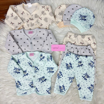 Premium 3-Piece Fleece Outfit Set – Pack of 3