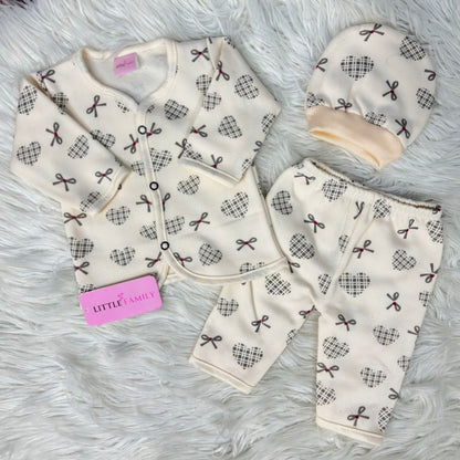 Premium 3-Piece Fleece Outfit Set – Pack of 3