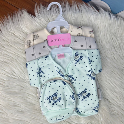 Premium 3-Piece Fleece Outfit Set – Pack of 3