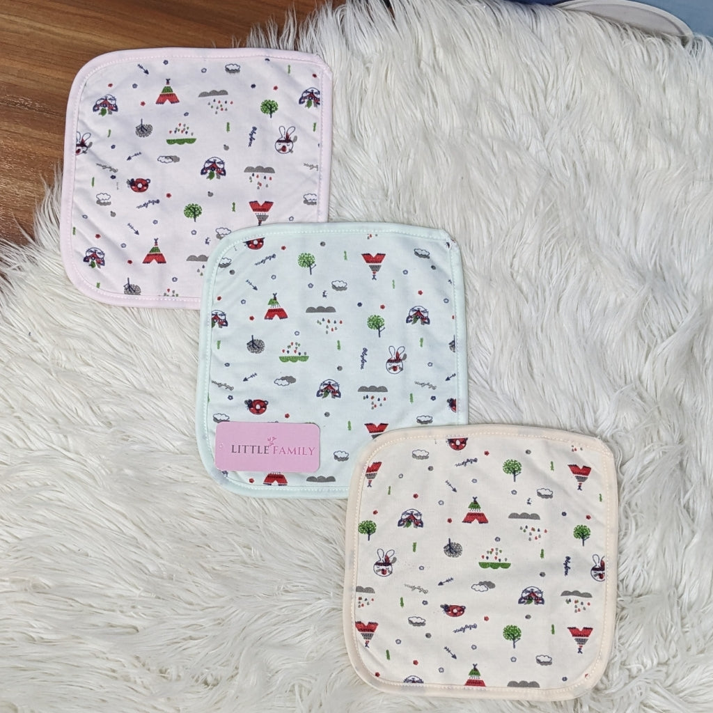 Premium Soft Cotton Baby Face Towels - Bunny