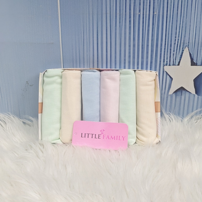 Premium Baby Face Towels – Set of 6 | Box Packing