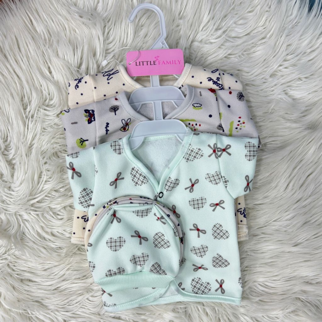 Premium 3-Piece Fleece Outfit Set – Pack of 3