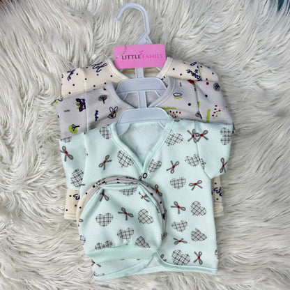 Premium 3-Piece Fleece Outfit Set – Pack of 3