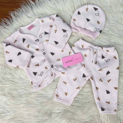 Premium 3-Piece Fleece Outfit Set – Pack of 3