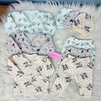 Premium 3-Piece Fleece Outfit Set – Pack of 3