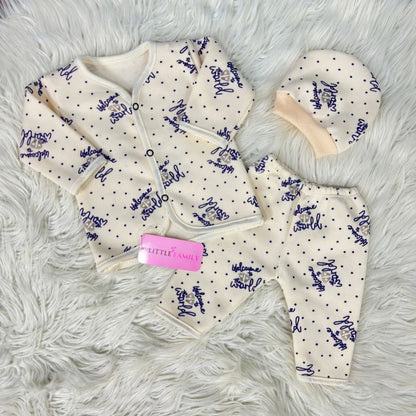 Premium 3-Piece Fleece Outfit Set – Pack of 3