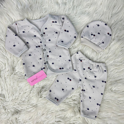 Premium 3-Piece Fleece Outfit Set – Pack of 3
