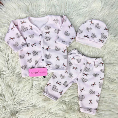 Premium 3-Piece Fleece Outfit Set – Pack of 3