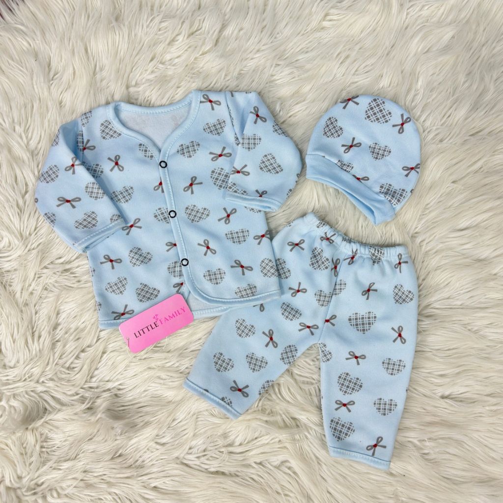 Premium 3-Piece Fleece Outfit Set – Pack of 3