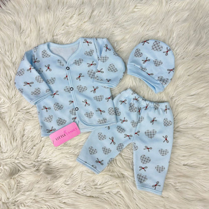 Premium 3-Piece Fleece Outfit Set – Pack of 3