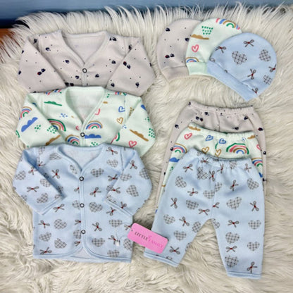 Premium 3-Piece Fleece Outfit Set – Pack of 3