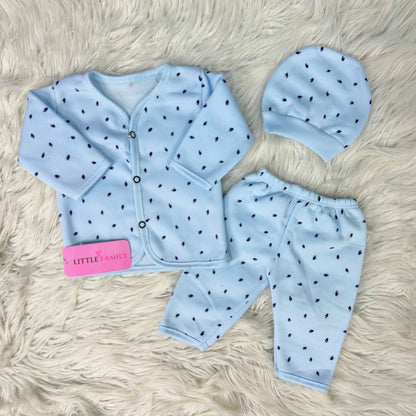 Premium 3-Piece Fleece Outfit Set – Pack of 3