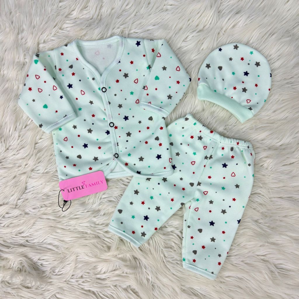 Premium 3-Piece Fleece Outfit Set – Pack of 3