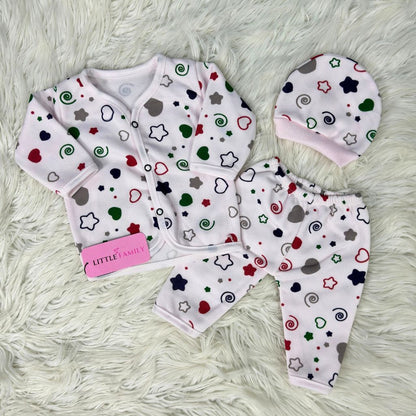 Premium 3-Piece Fleece Outfit Set – Pack of 3