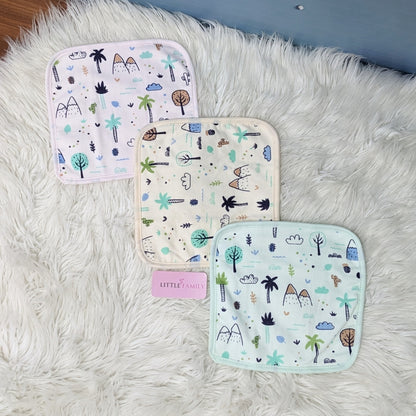 Premium Soft Cotton Baby Face Towels - Mountain