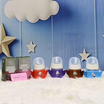 Premium Glass Baby Feeder 3 Oz | Angel Wings