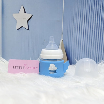 Premium Glass Baby Feeder 3 Oz | Angel Wings