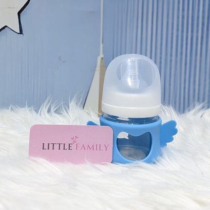 Premium Glass Baby Feeder 3 Oz | Angel Wings