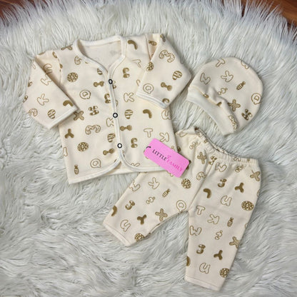 Premium 3-Piece Fleece Outfit Set – Pack of 3