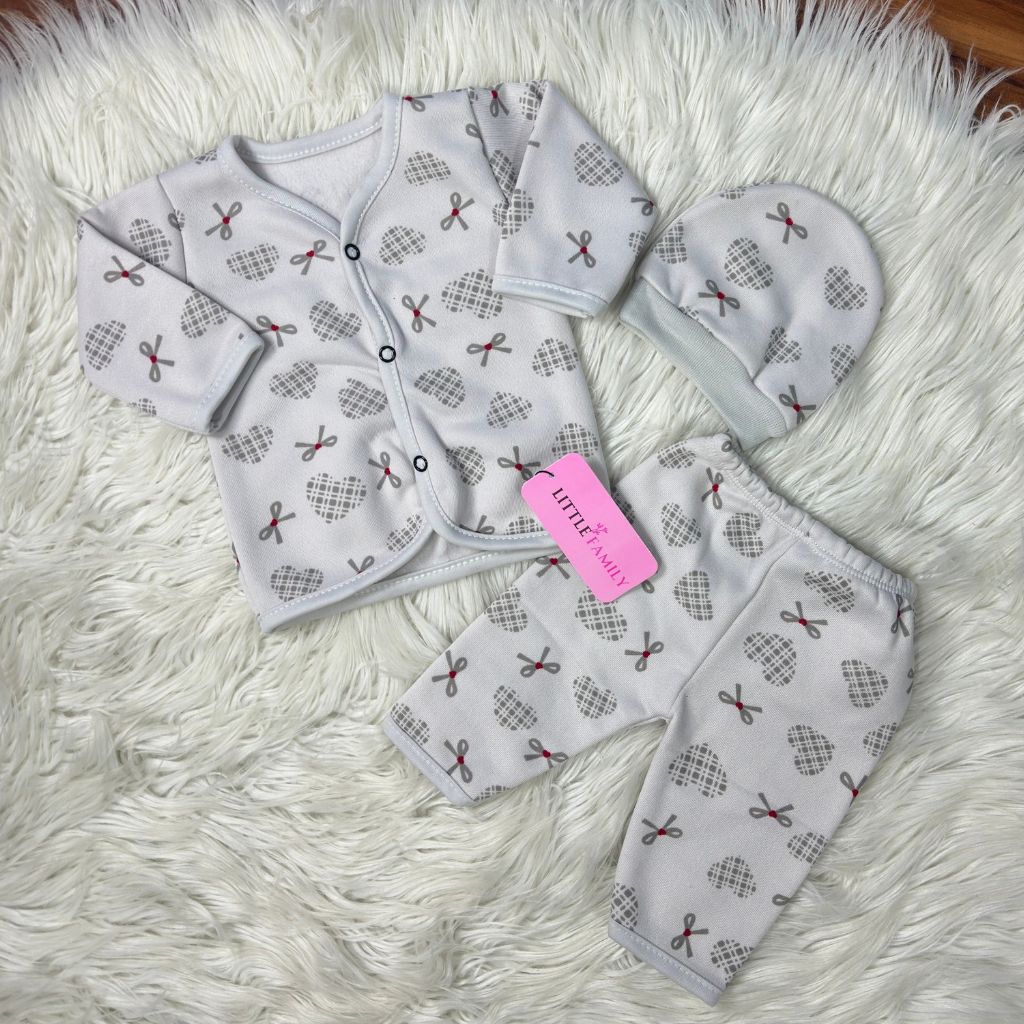 Premium 3-Piece Fleece Outfit Set – Pack of 3