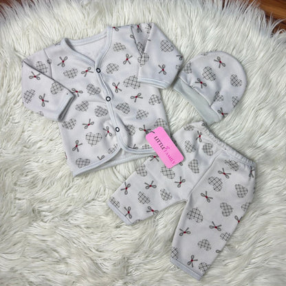 Premium 3-Piece Fleece Outfit Set – Pack of 3