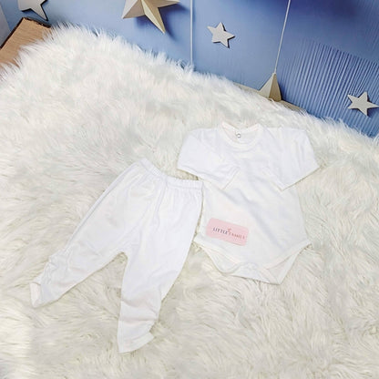 Premium Newborn Baby Frock Set | Rose Pink