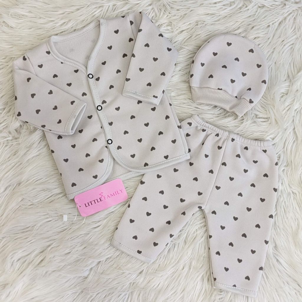 Premium 3-Piece Fleece Outfit Set – Pack of 3