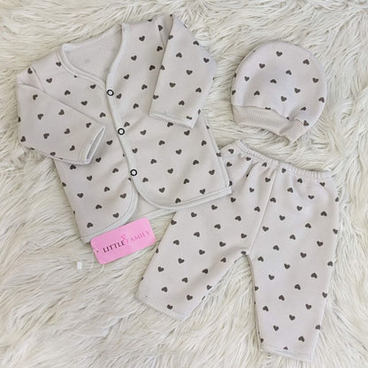 Premium 3-Piece Fleece Outfit Set – Pack of 3