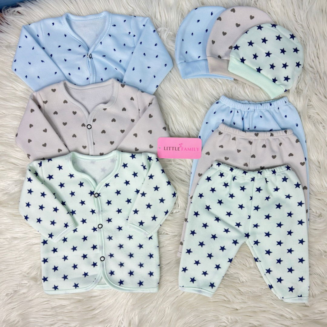 Premium 3-Piece Fleece Outfit Set – Pack of 3