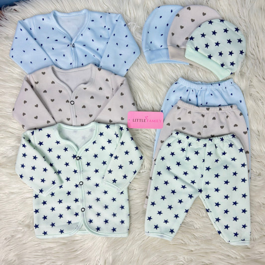 Premium 3-Piece Fleece Outfit Set – Pack of 3