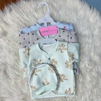 Premium 3-Piece Fleece Outfit Set – Pack of 3