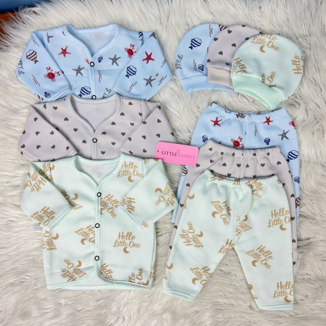 Premium 3-Piece Fleece Outfit Set – Pack of 3