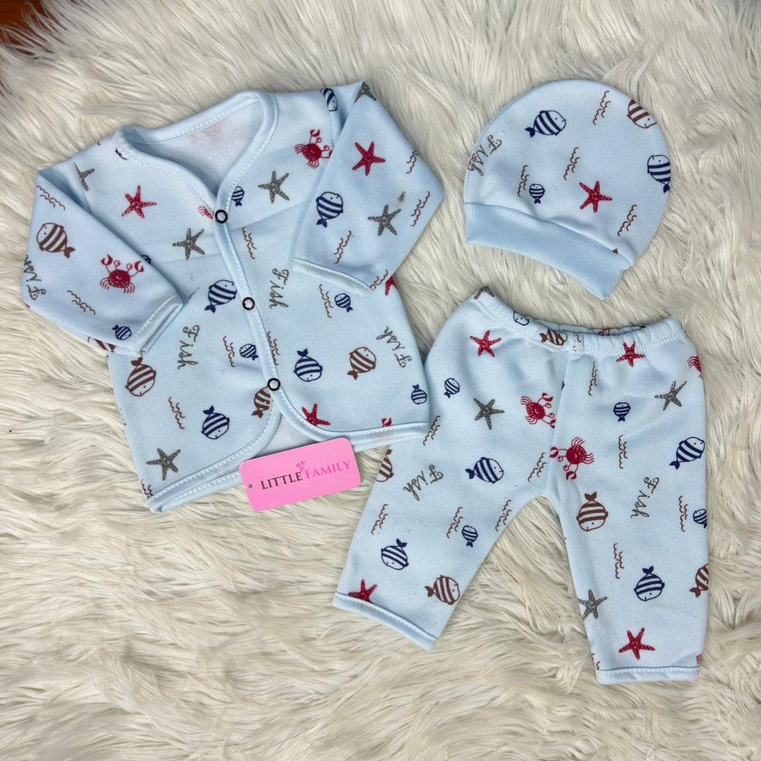 Premium 3-Piece Fleece Outfit Set – Pack of 3