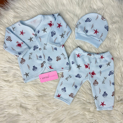 Premium 3-Piece Fleece Outfit Set – Pack of 3