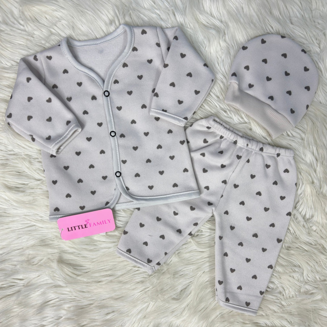 Premium 3-Piece Fleece Outfit Set – Pack of 3