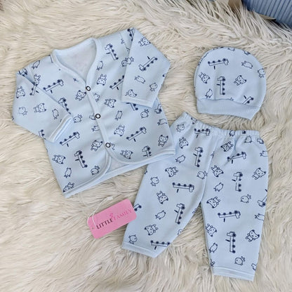 Premium 3-Piece Fleece Outfit Set – Pack of 3