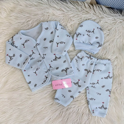 Premium 3-Piece Fleece Outfit Set – Pack of 3