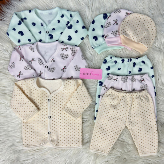 Premium 3-Piece Fleece Outfit Set – Pack of 3