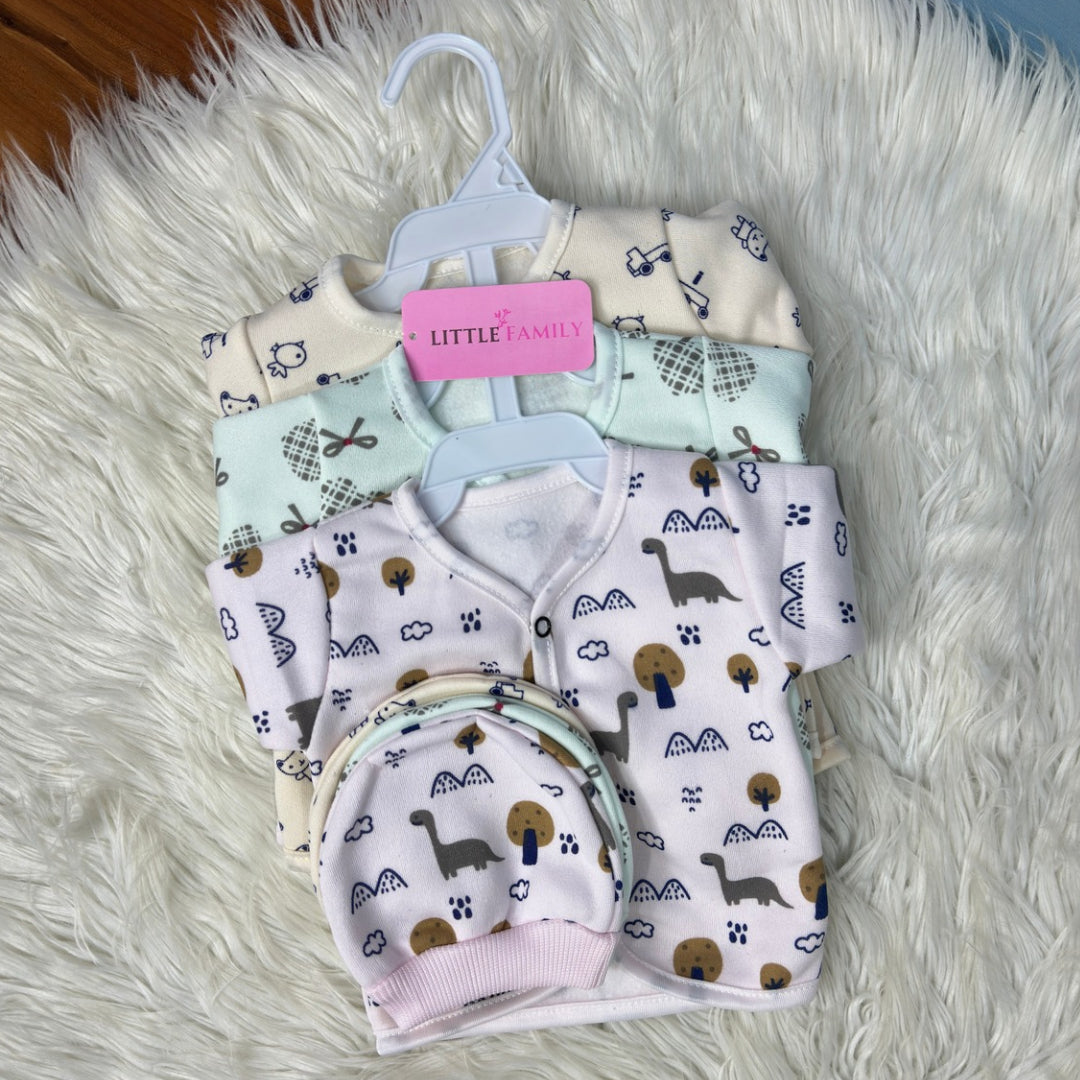 Premium 3-Piece Fleece Outfit Set – Pack of 3
