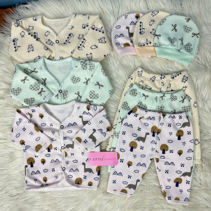 Premium 3-Piece Fleece Outfit Set – Pack of 3