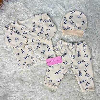 Premium 3-Piece Fleece Outfit Set – Pack of 3