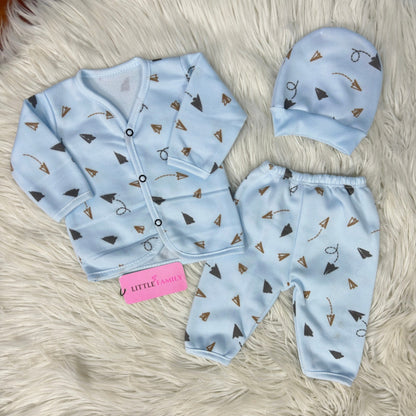 Premium 3-Piece Fleece Outfit Set – Pack of 3