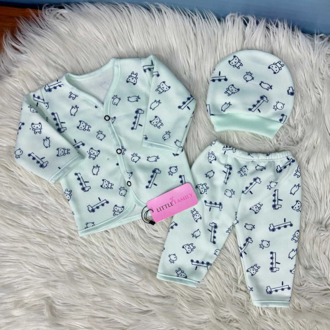 Premium 3-Piece Fleece Outfit Set – Pack of 3
