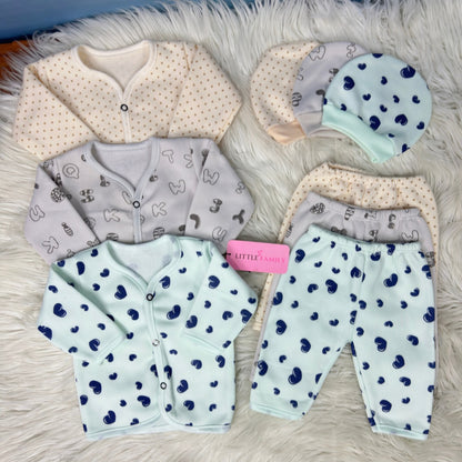 Premium 3-Piece Fleece Outfit Set – Pack of 3