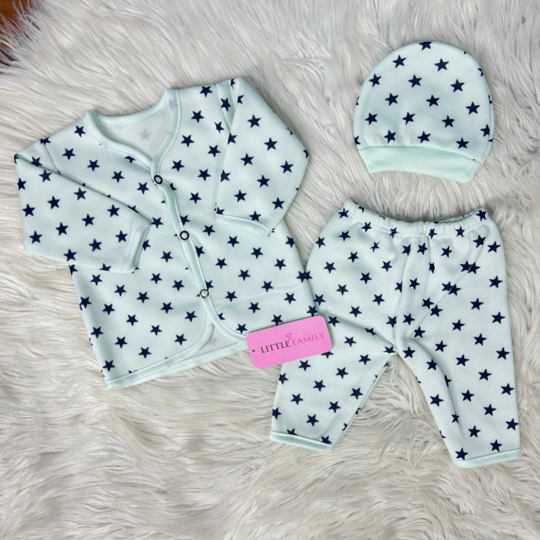 Premium 3-Piece Fleece Outfit Set – Pack of 3