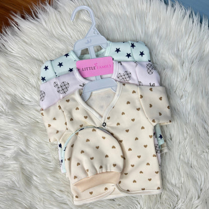 Premium 3-Piece Fleece Outfit Set – Pack of 3