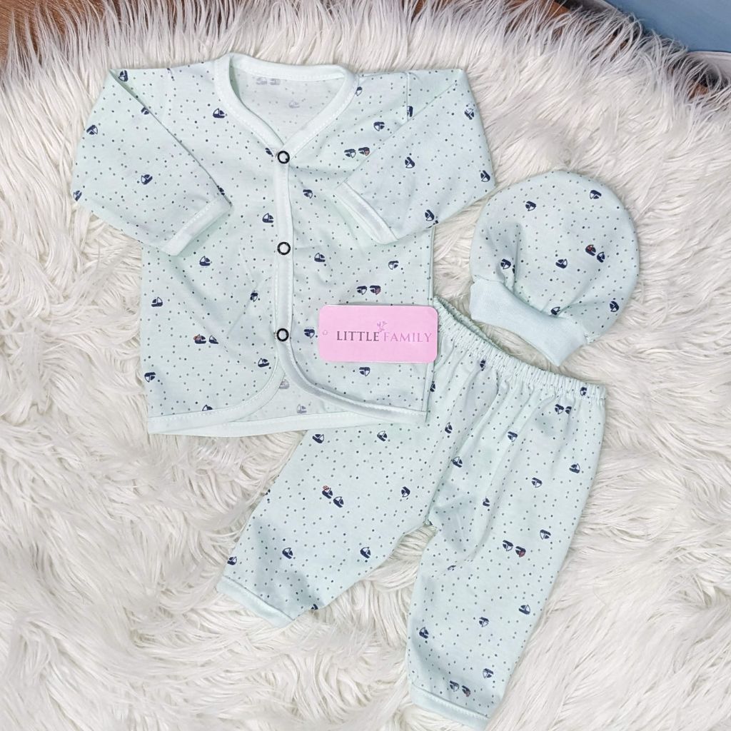 Newborn 3-Piece Cotton Outfit Set – Pack of 3