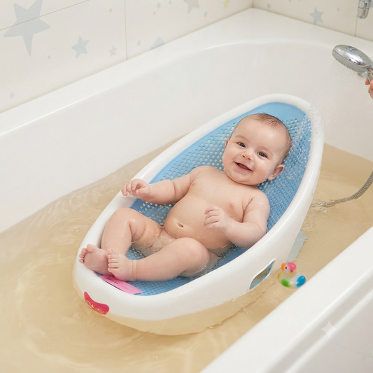 Premium Baby Bath Support Seat | Anti-Slip Newborn Bath Bather